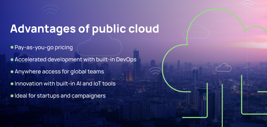 Advantages of public cloud